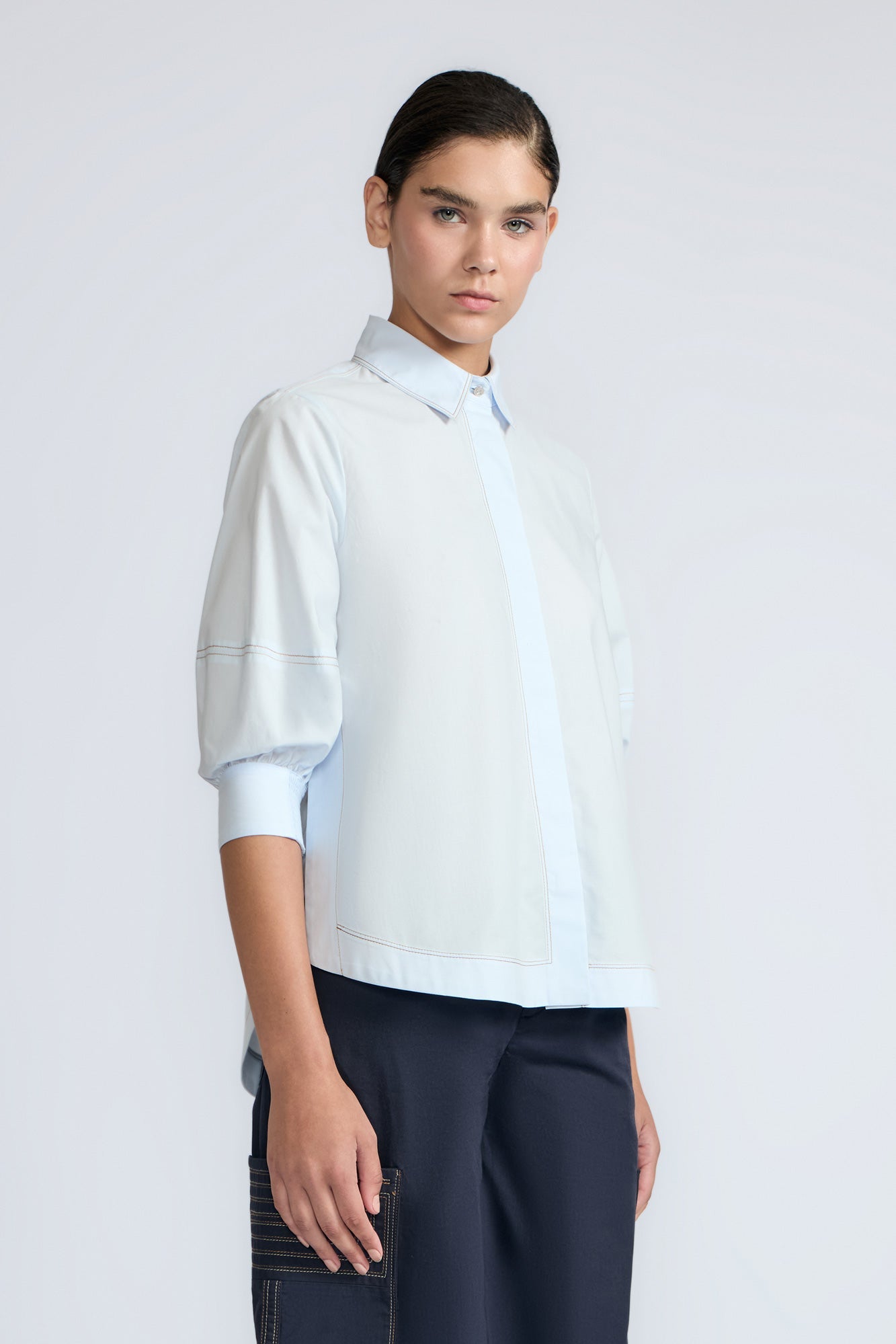 Lina Blouse | Light Blue