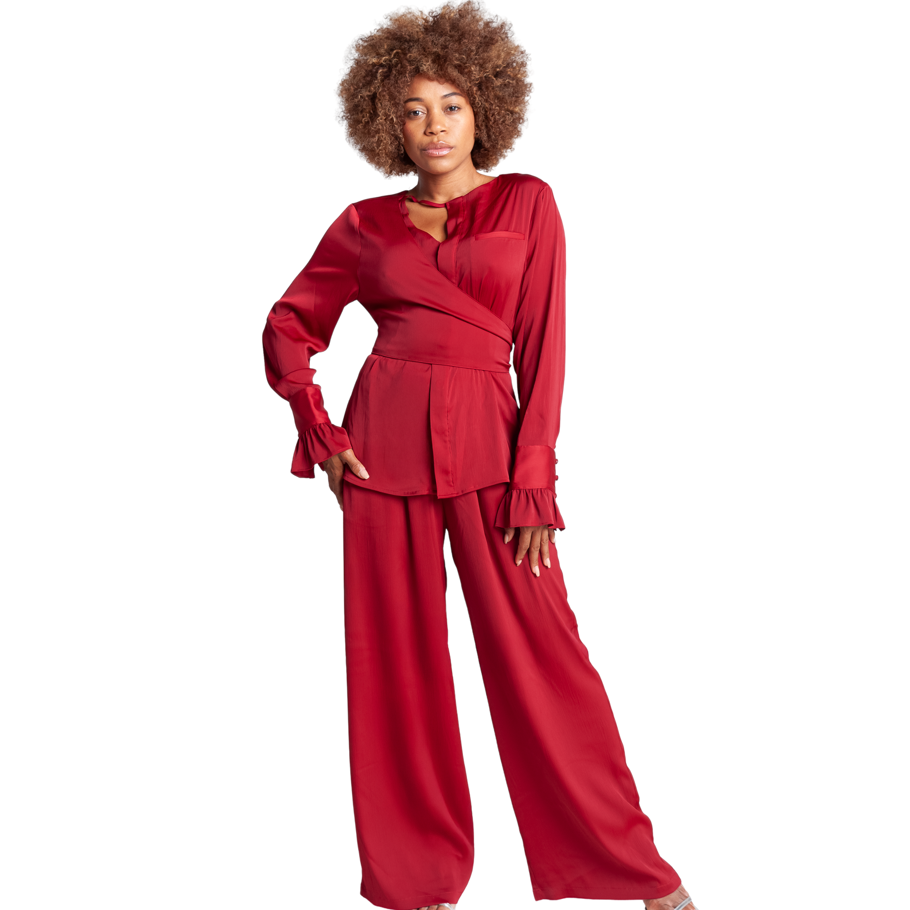 High Waisted Wide Leg Pants