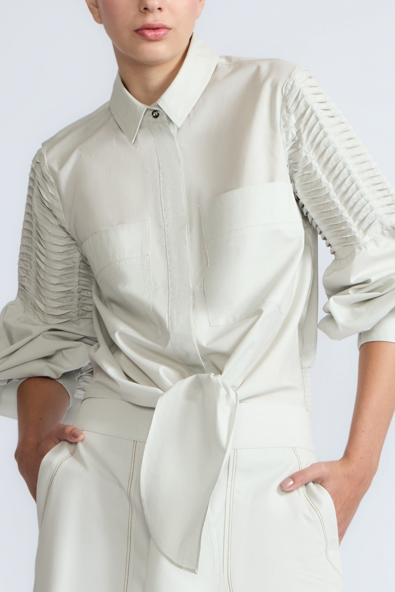 Ansley Blouse | Silver