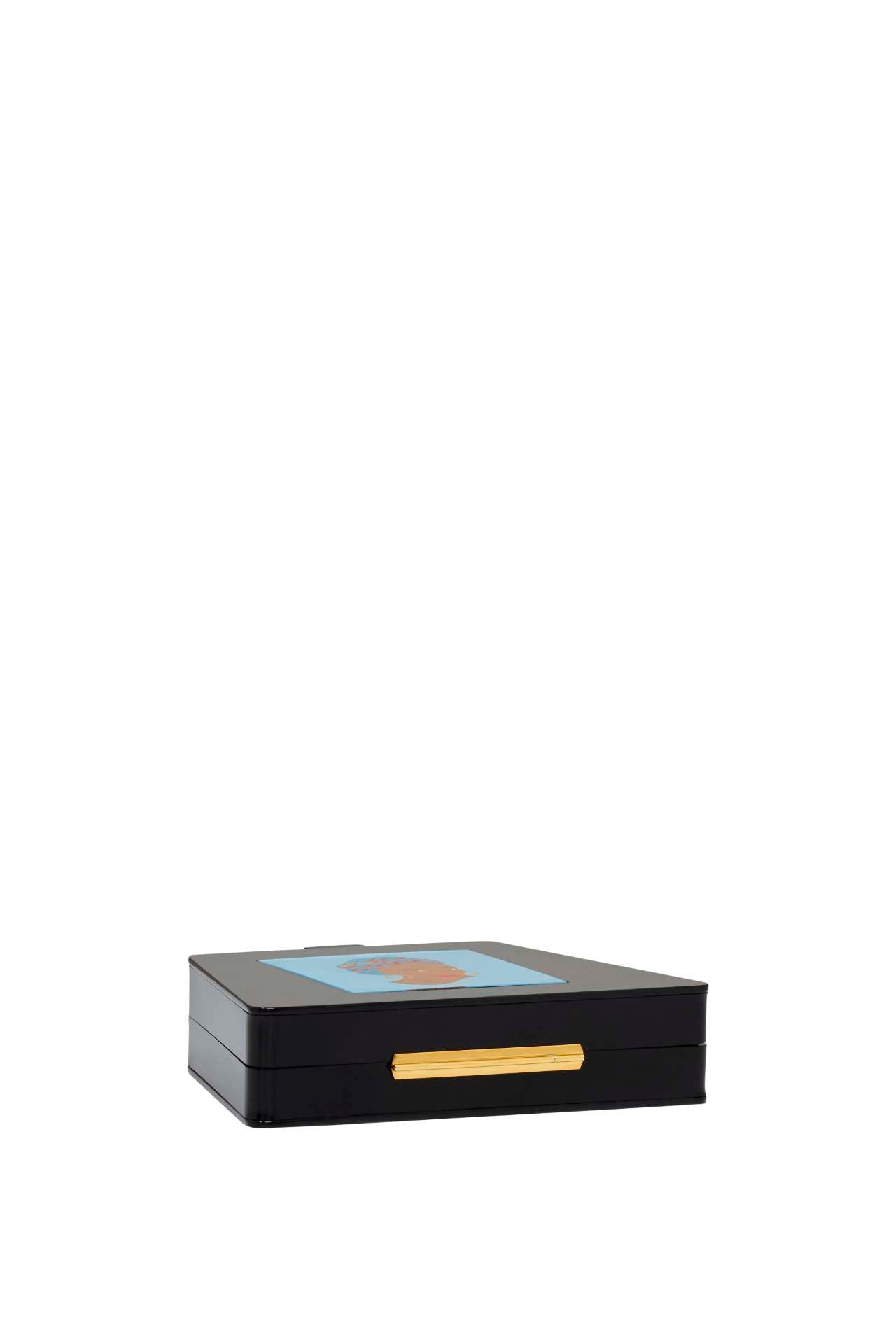 Molly - Acrylic Triangular Box Clutch w/strap