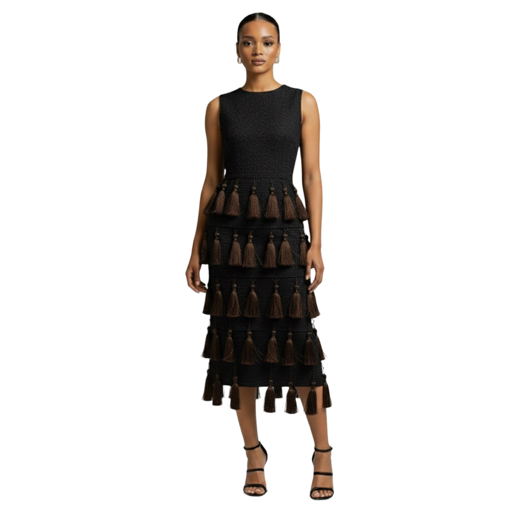 Rakia Luxe Tassel Dress
