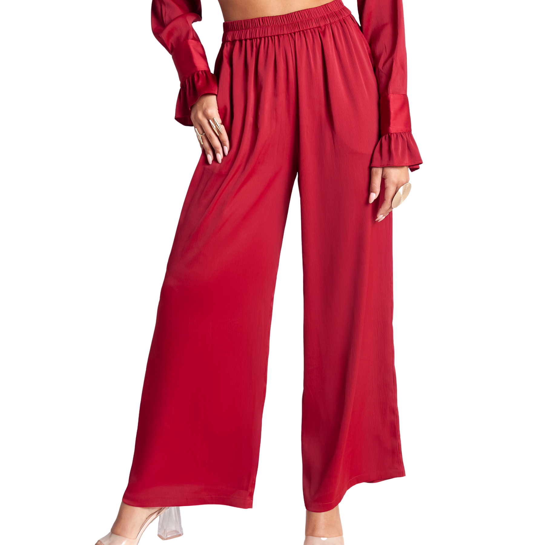 High Waisted Wide Leg Pants