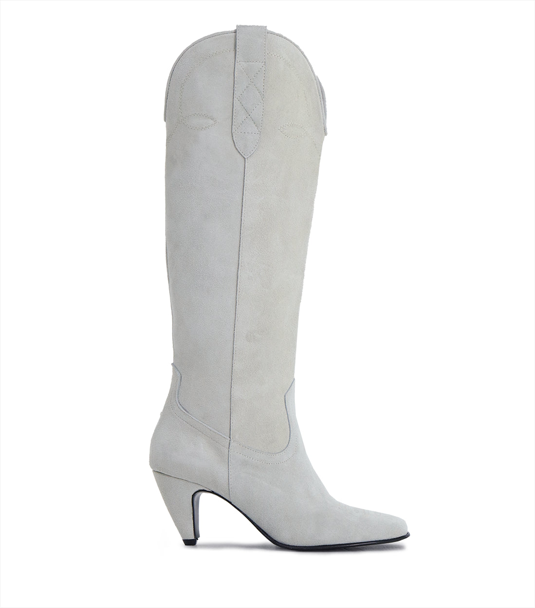 Chic Suede Western Boots Rivet