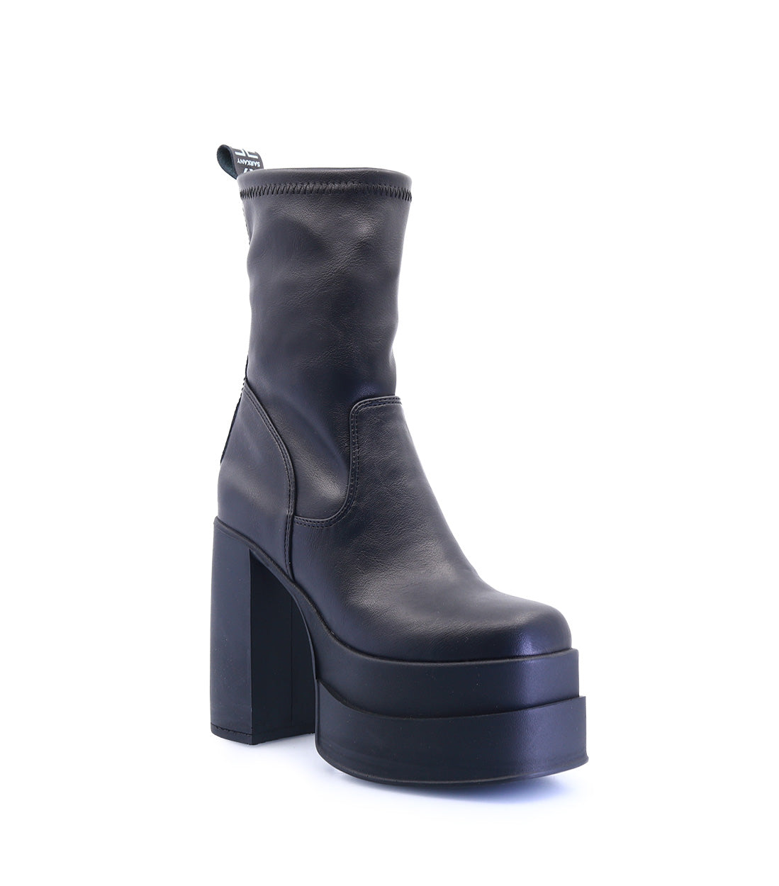 Chic Black Platform Booties Conte