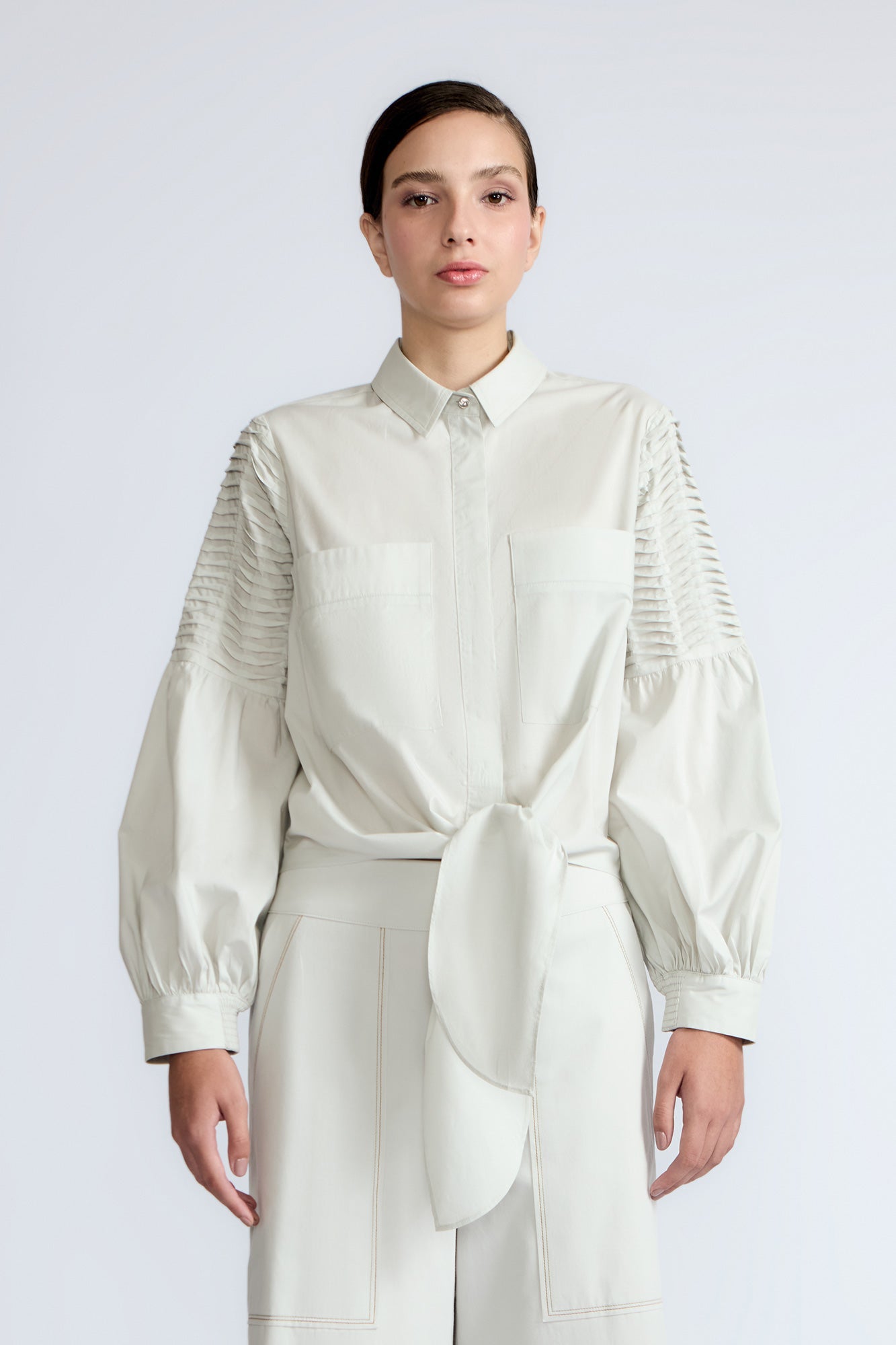 Ansley Blouse | Silver