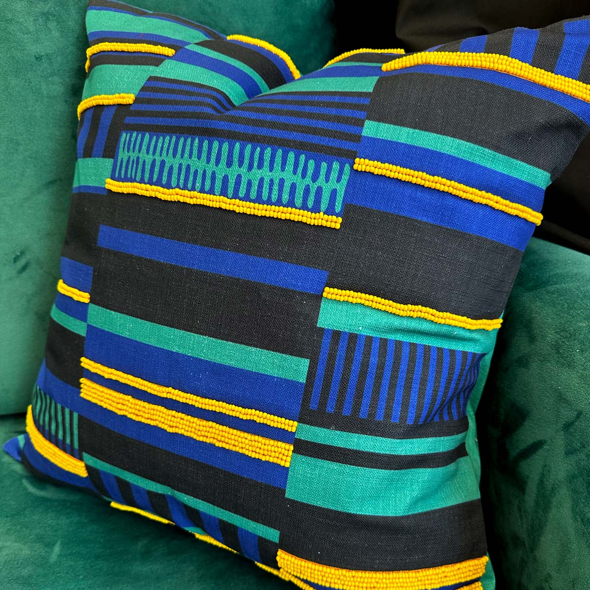 Acacia Beaded | Decorative Throw Pillow