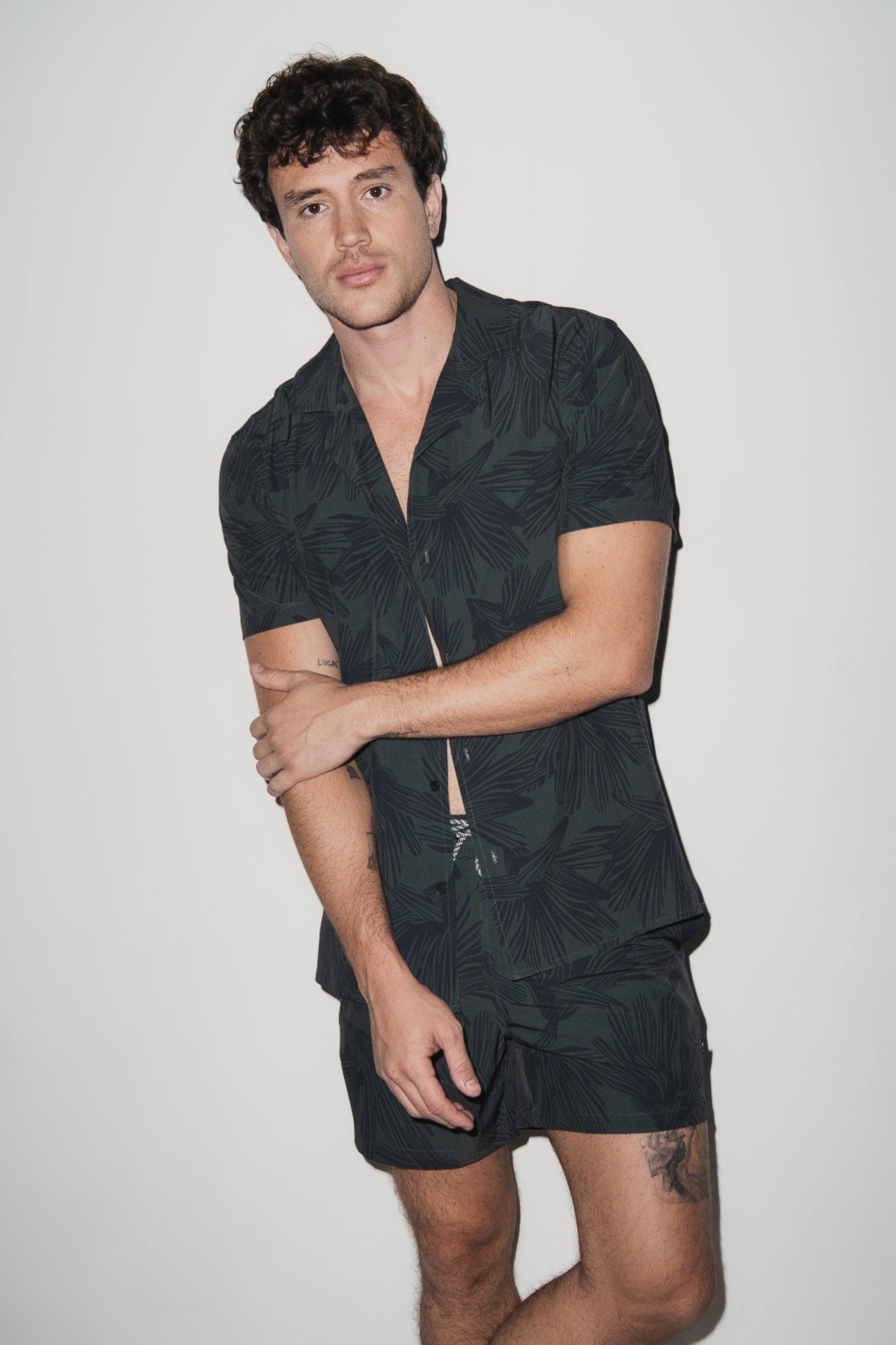 Saint Tropez Cabana Shirt Dark Olive