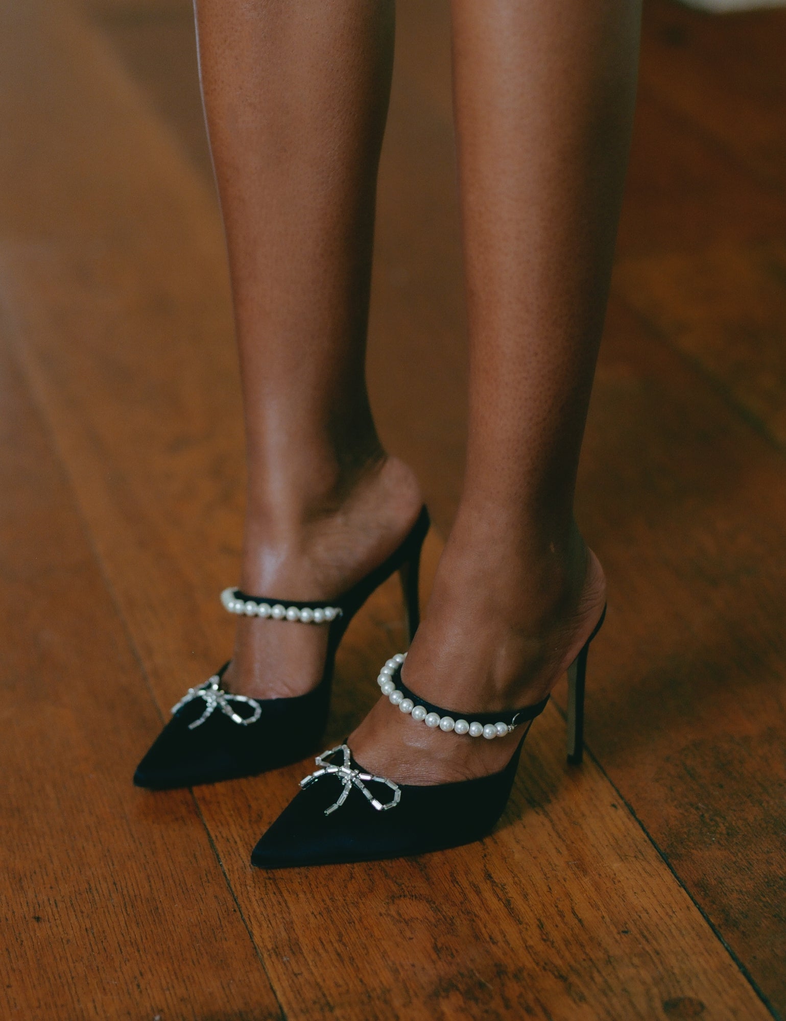 Philippa 100 Pearl Stiletto Mule