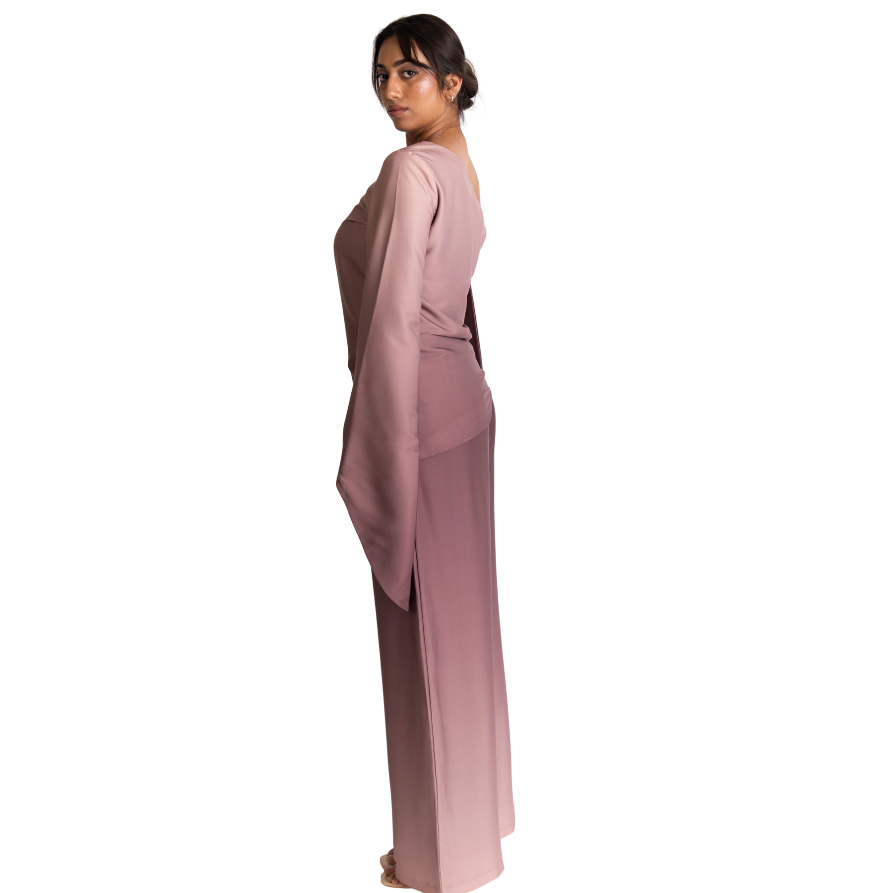 Asymmetric Tie Sleeve Top