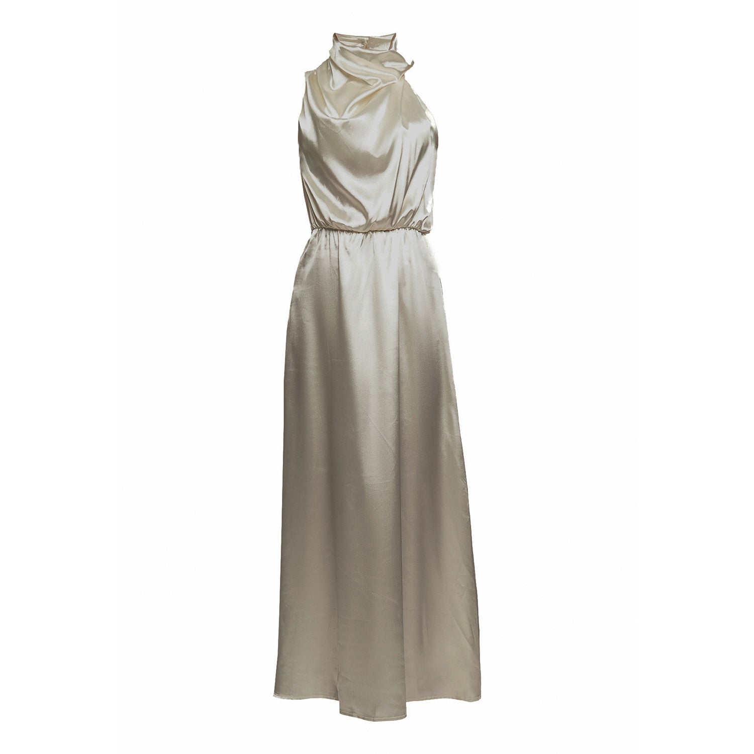 AMELIA RUFFLE NECK DRESS