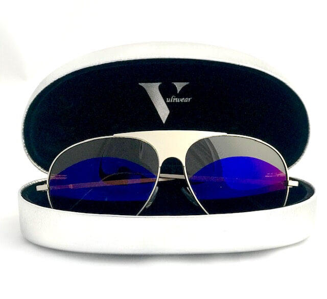 Pearl Polarized Aviator Sunglasses