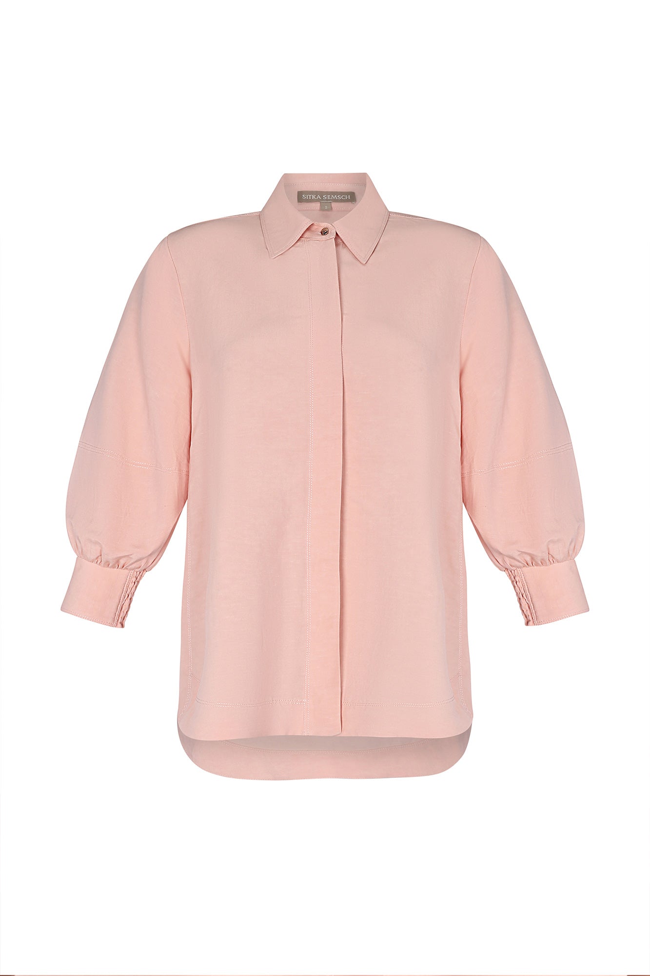 Tatiana Puff Sleeve Blouse | Rose