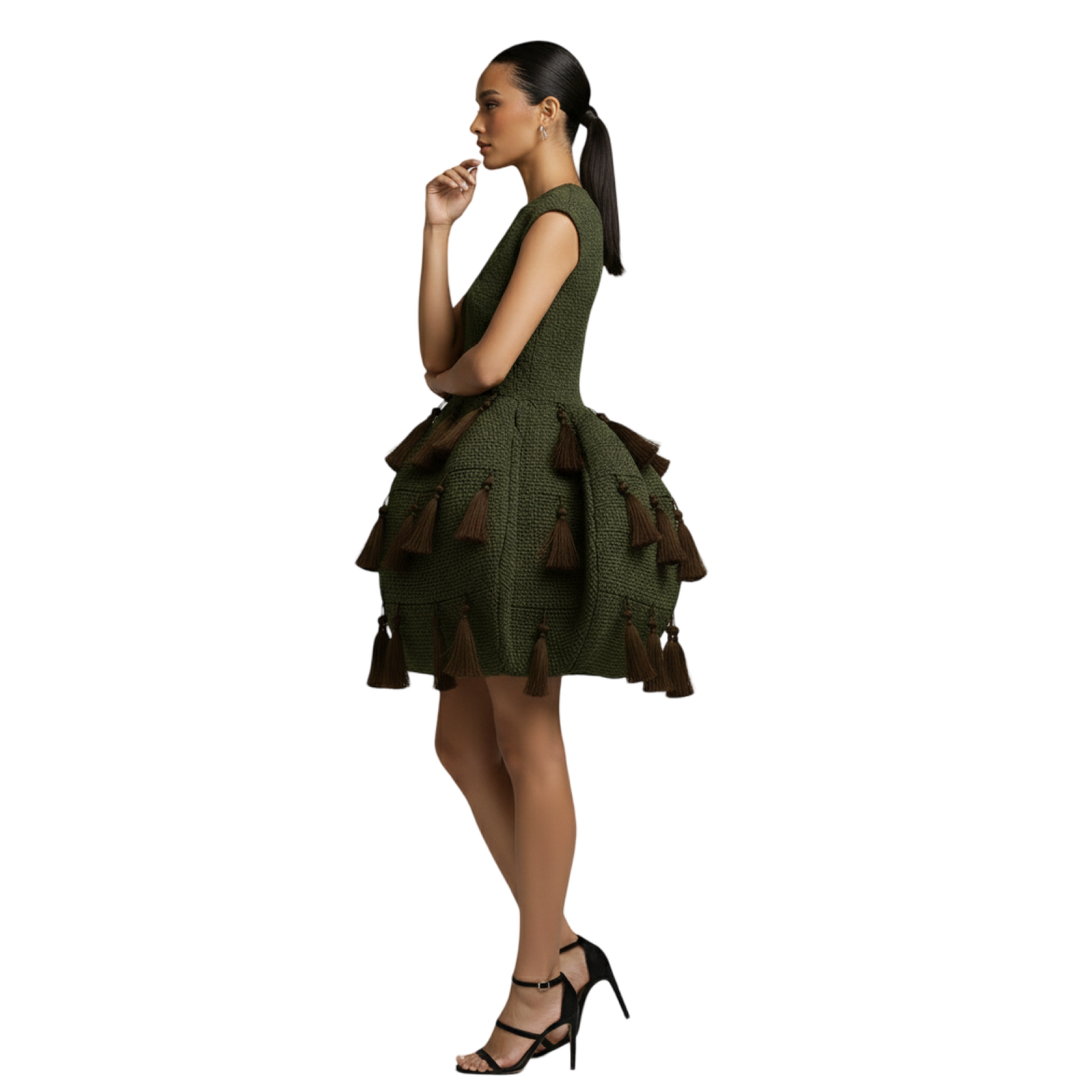 Nola Luxe Aso oke Tassel Dress