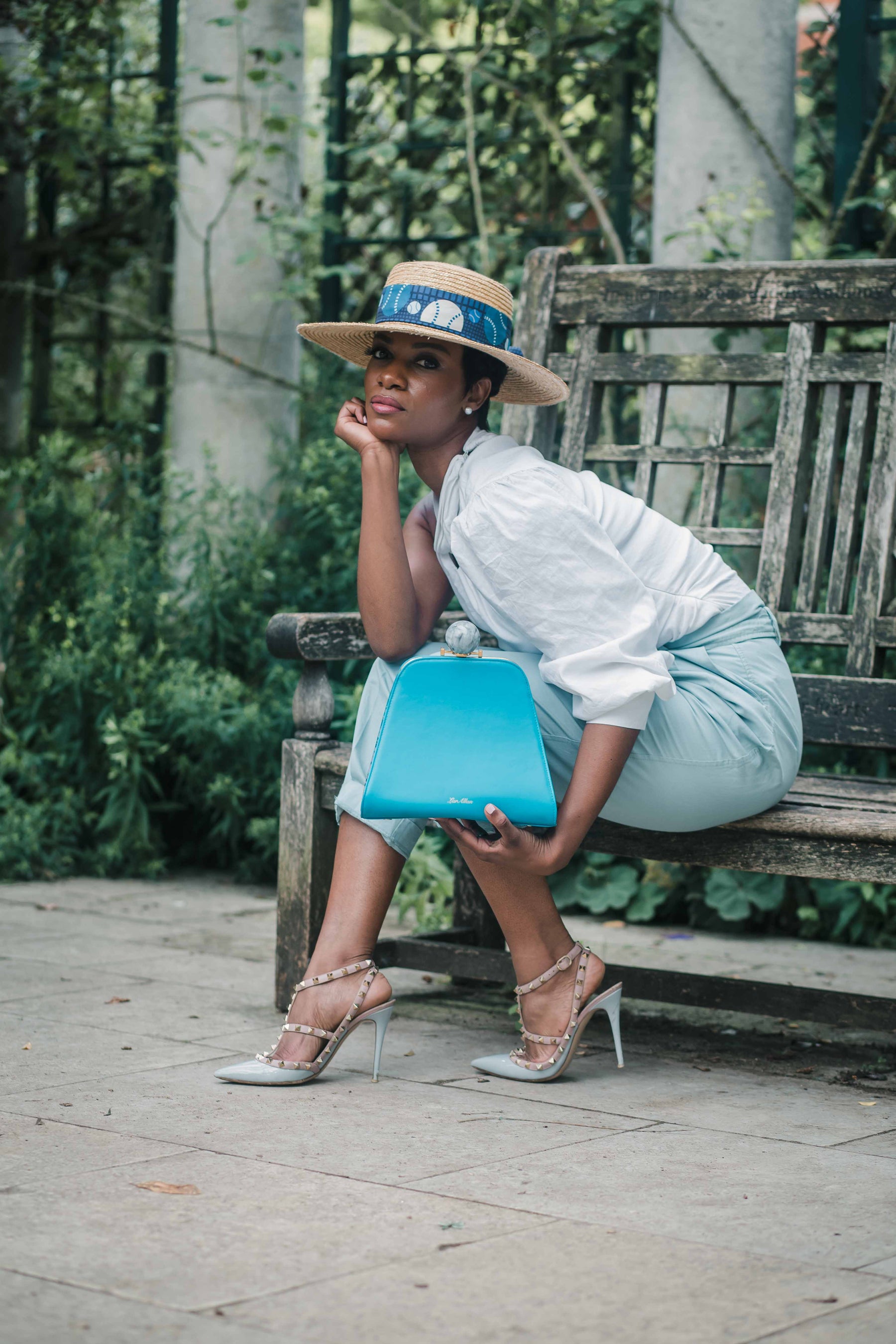 Josephine - Ball Frame Calfskin Leather Bag