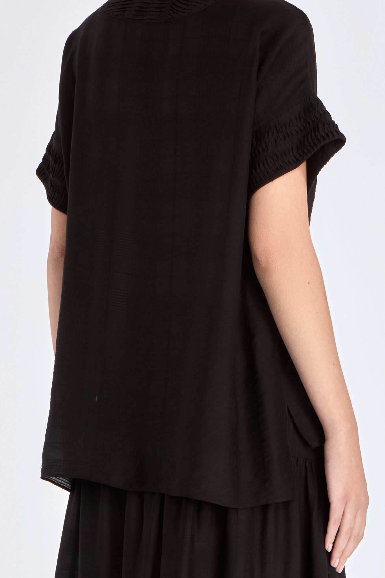 Ivy V-Neck Blouse | Black