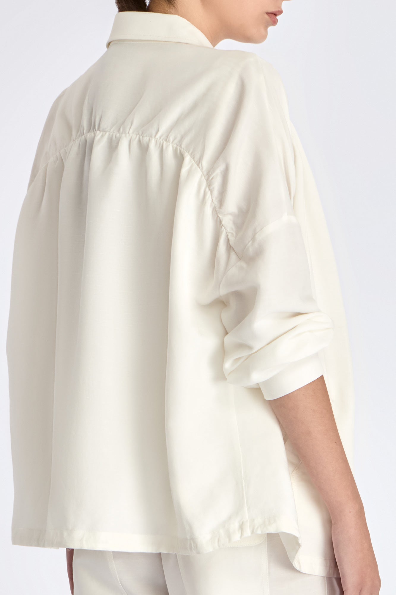 Ailani Linen Blend Jacket | Off White
