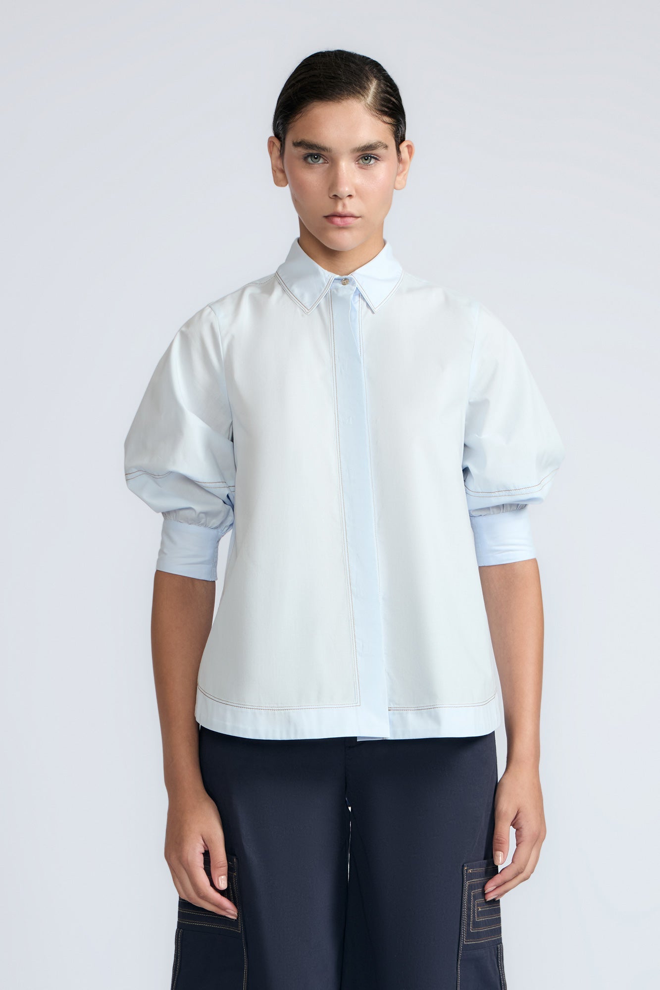 Lina Blouse | Light Blue