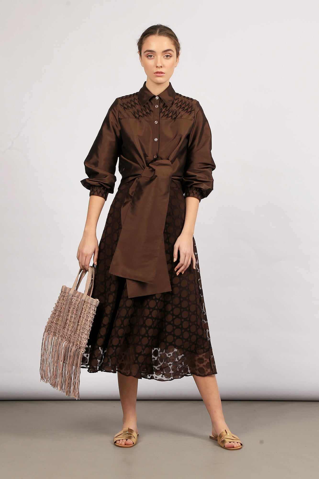 Addison Blouse | Brown