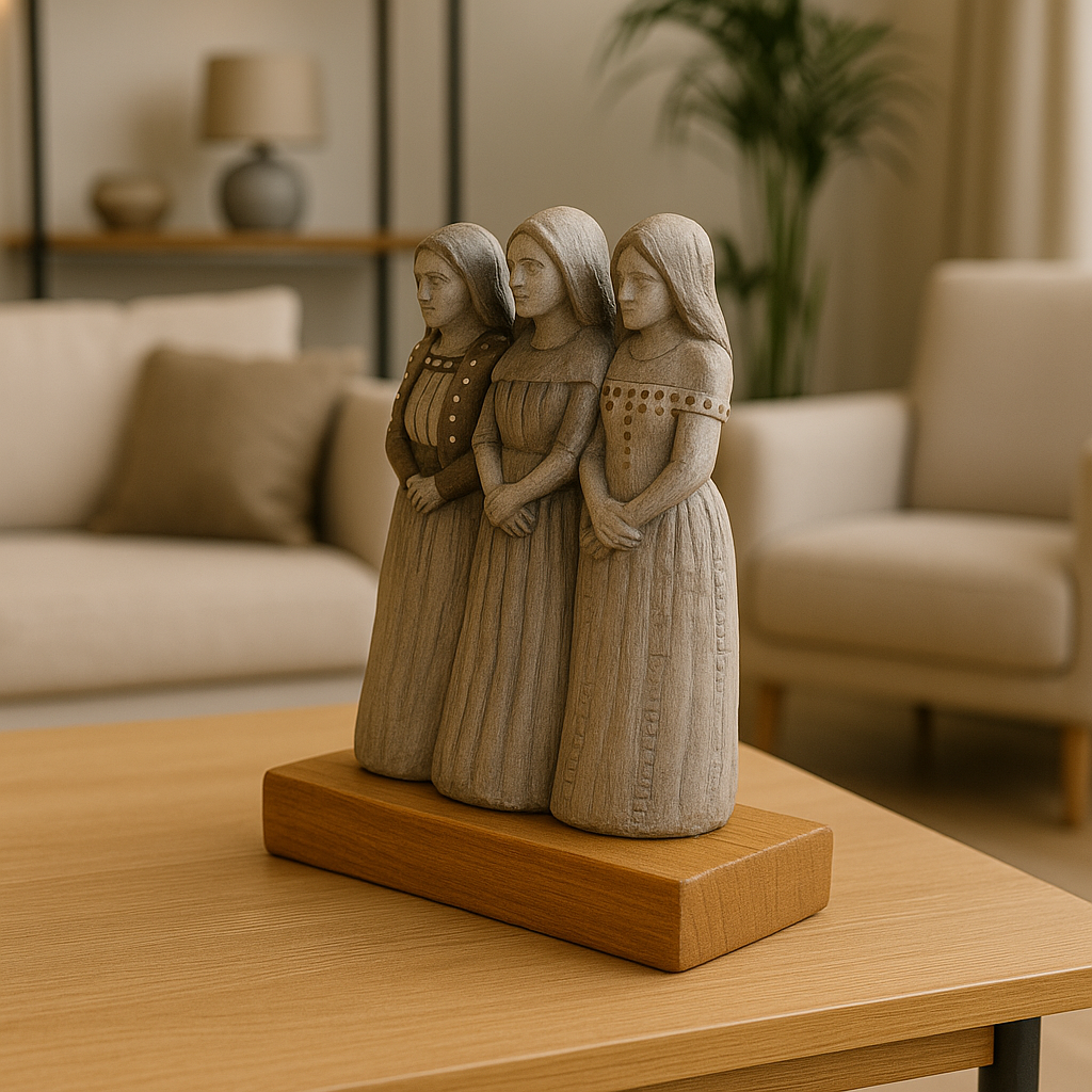 Selk’nam Women Sculpture — Hand-crafted Ceramic Figurine