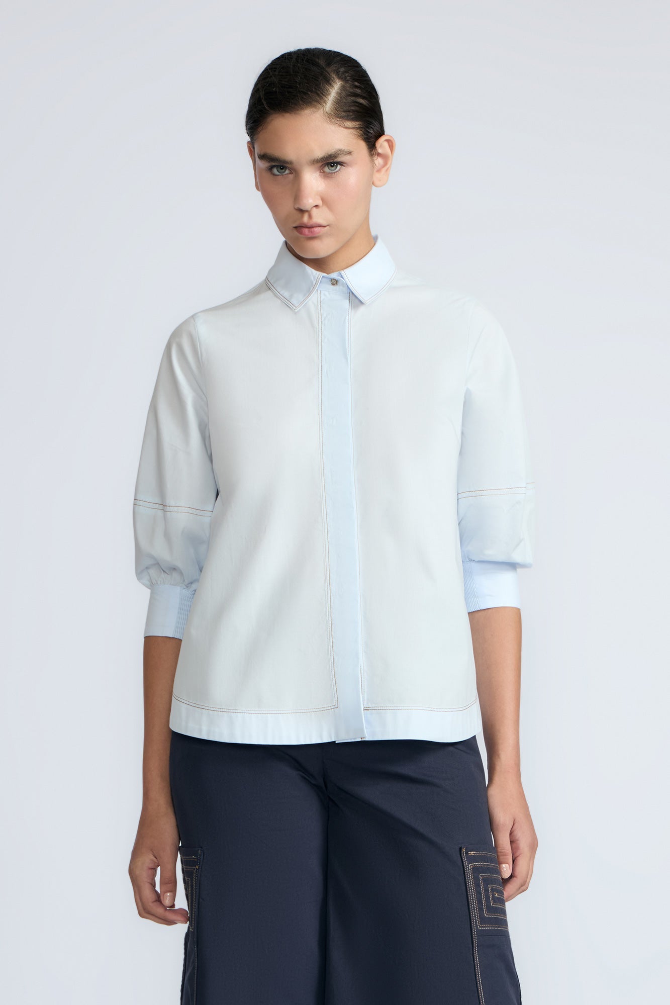 Lina Blouse | Light Blue