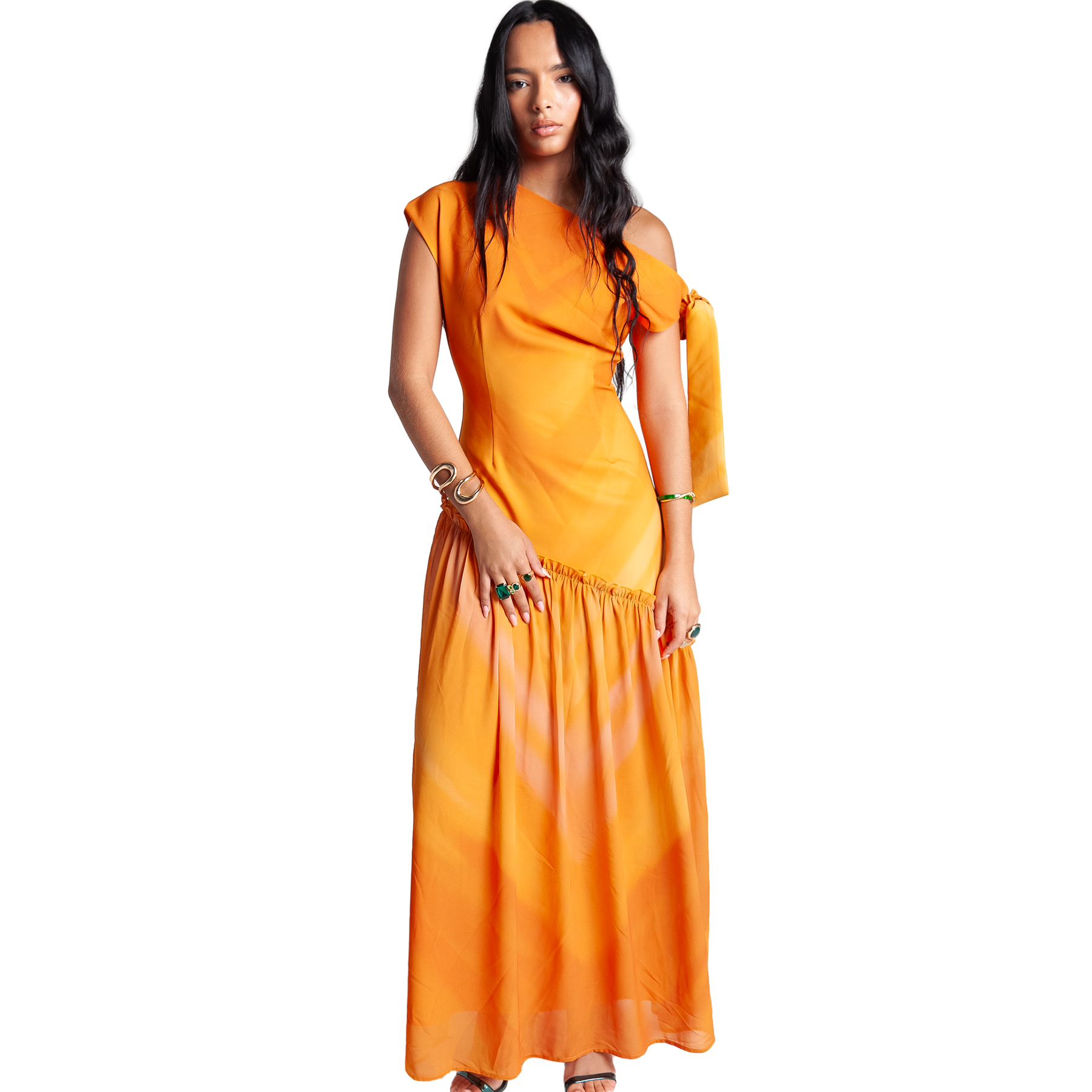 Asymmetric Maxi Dress