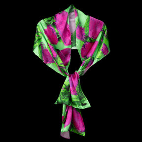 Green Magenta Blocks Oblong Scarf