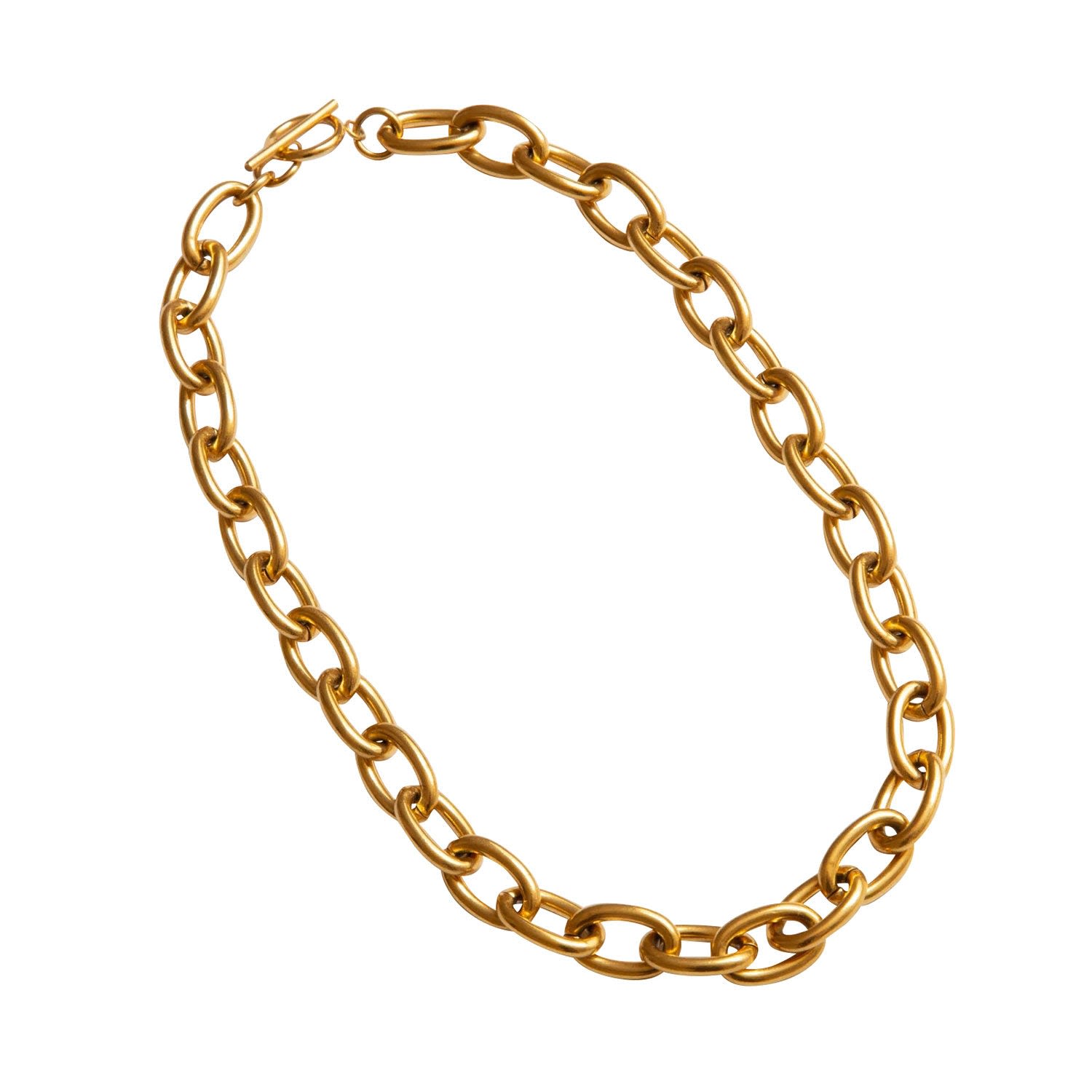 Chunky Round Chain Gold Necklace