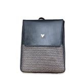 Black Leather Elite Laptop Backpack – Handmade Work Backpack with Pockets, Luxury Leather Bag
