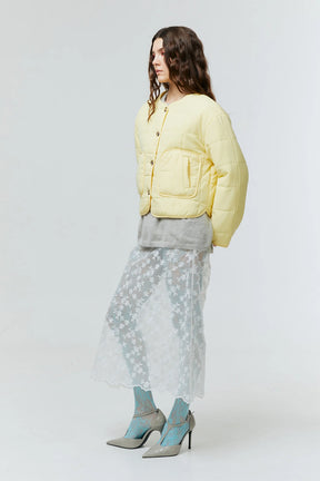CELESTINE SEE THRU LACE SKIRT
