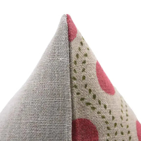 Floral Block Print Thick Linen Cushion Cover - Raaj Bhog