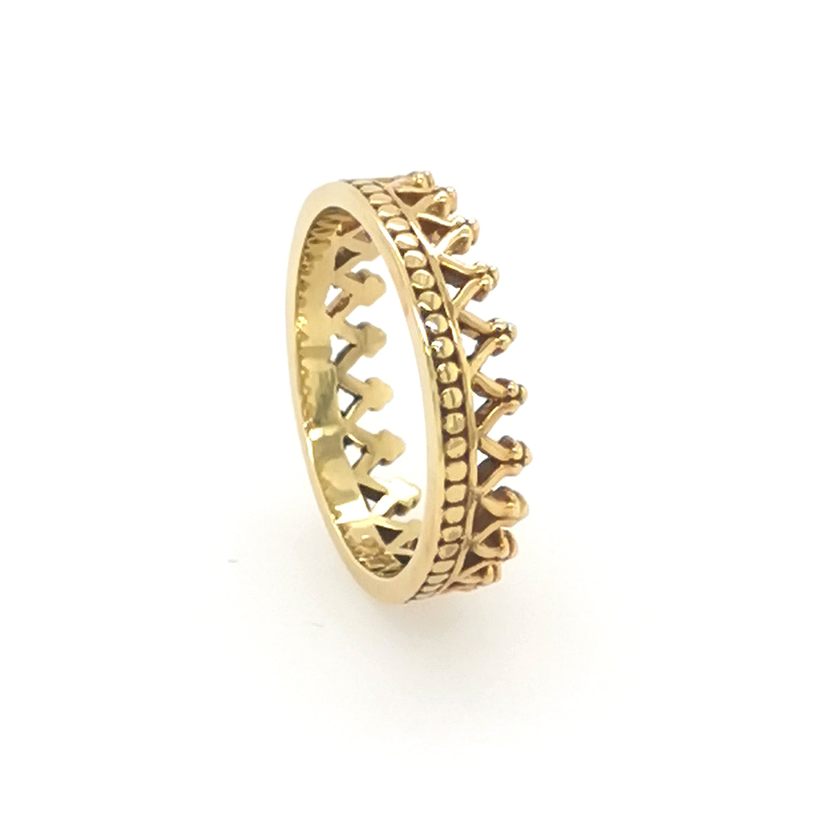 9ct Yellow Gold Crown Stack Ring