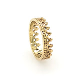 9ct Yellow Gold Crown Stack Ring