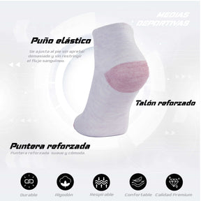 PACK DE 3 MEDIA ZAPATILLA