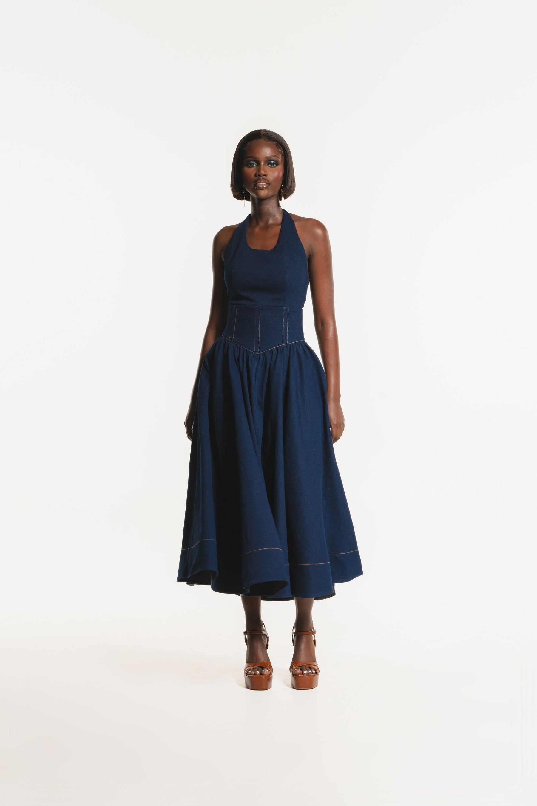 Denim DIANE Midi Dress