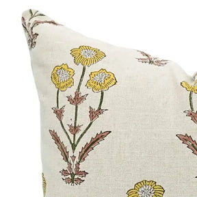 Unique Handcrafted Home Decor Block Printed Pure Linen Pillow Cover- Amitabh