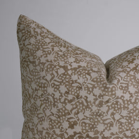 Hand Block Printed Pure Linen Pillow Cover for Home Décor - Firoza