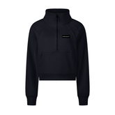 Women Cropped Half-Zip Sweatshirt
