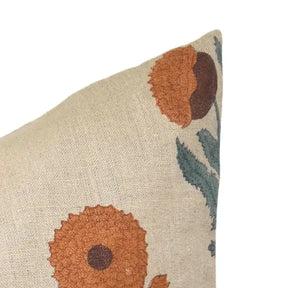 Classic Block Printed Thick Linen Cushion Cover - Badshah