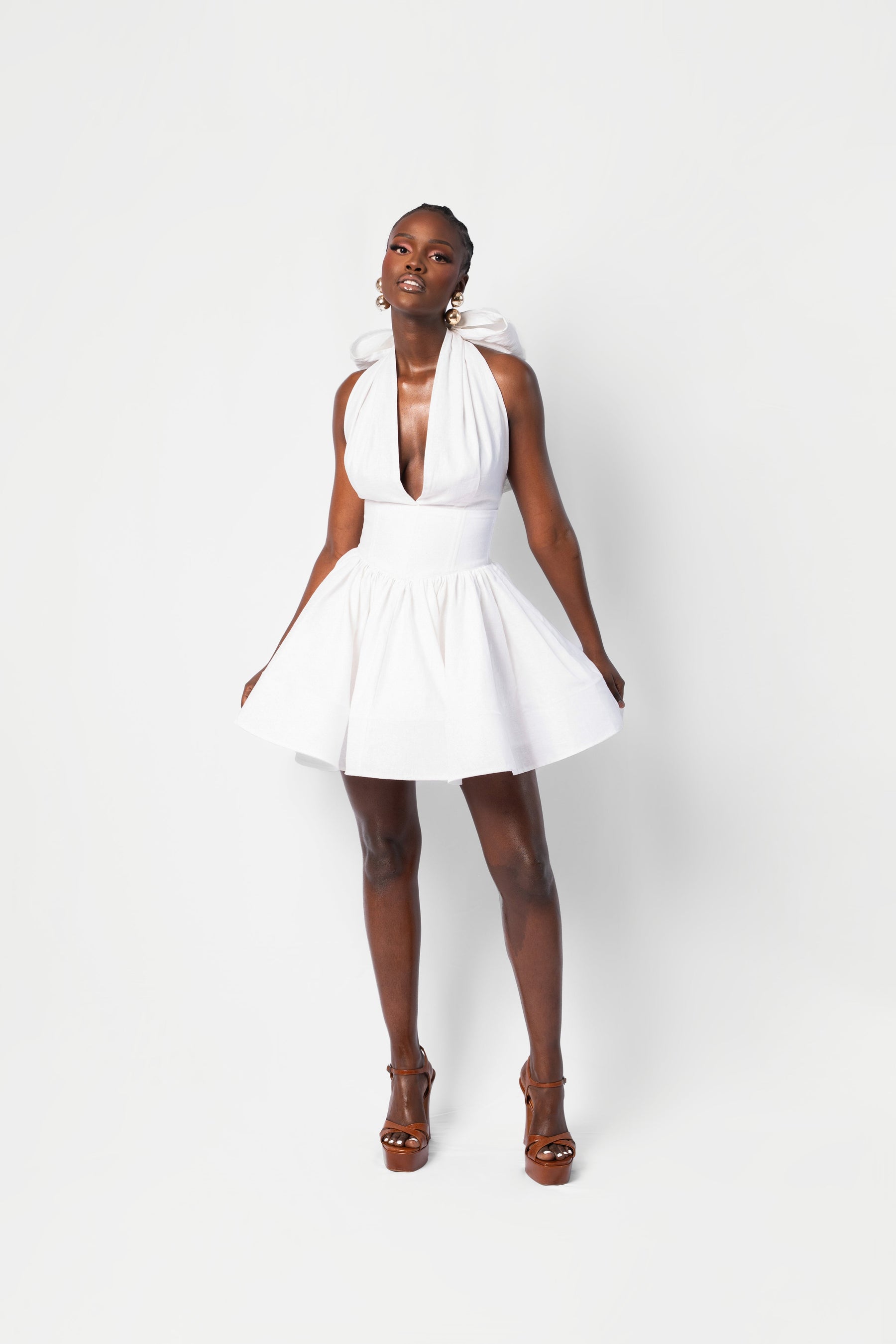 Linen GRACE Mini Dress
