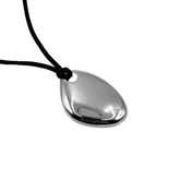 Bold Sculptural Silver Cord Necklace