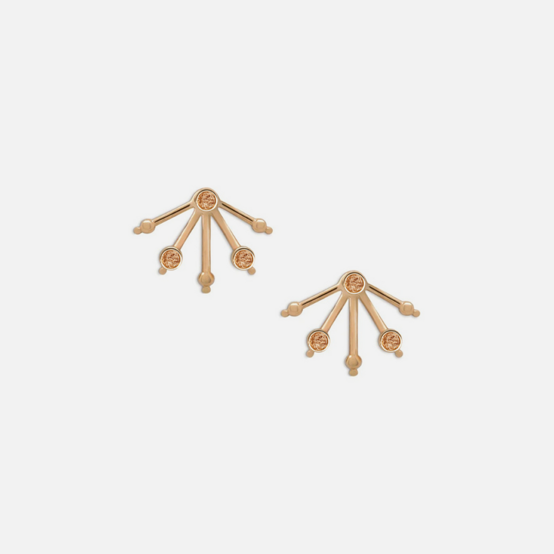 Constellation Stud Earrings with Ear Jacket