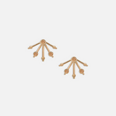 Constellation Stud Earrings with Ear Jacket