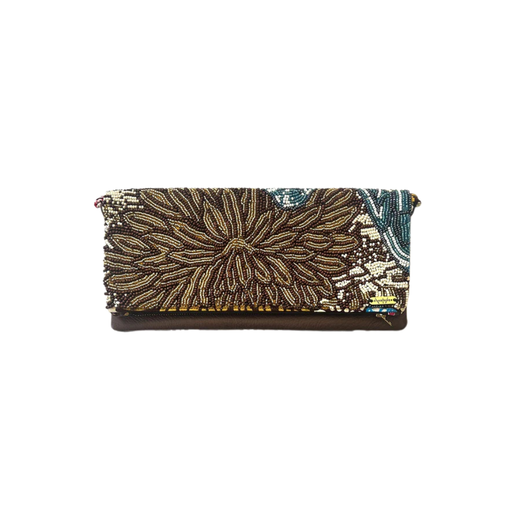 Viola Bronze | Embellished Luxury Clutch Bag