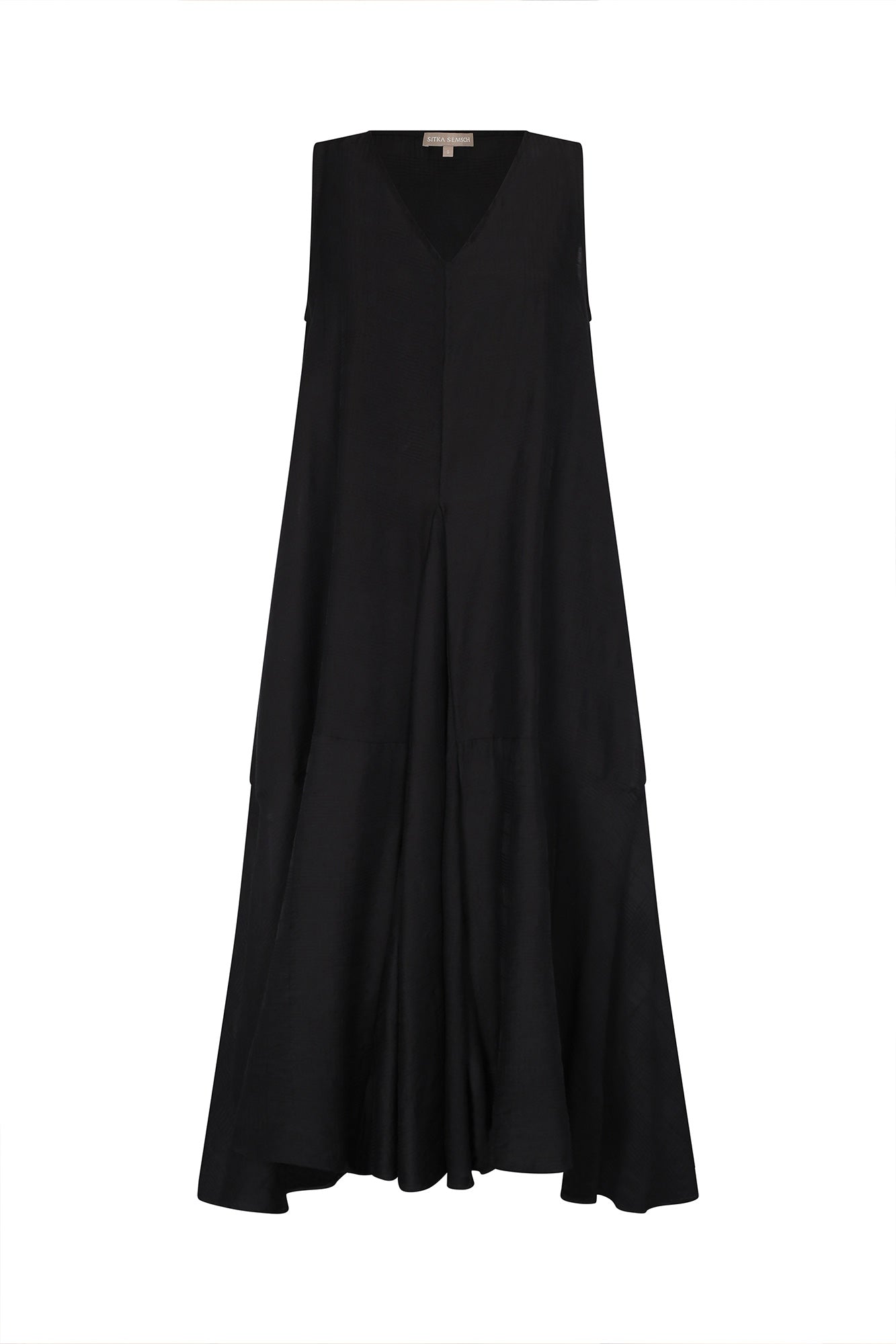 Lenox Godet Dress | Black