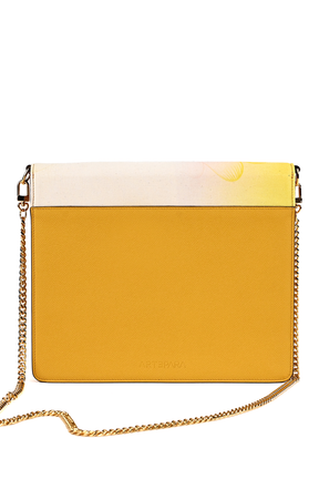 Artepara Spring Signature Hand-Embroidered Leather Clutch