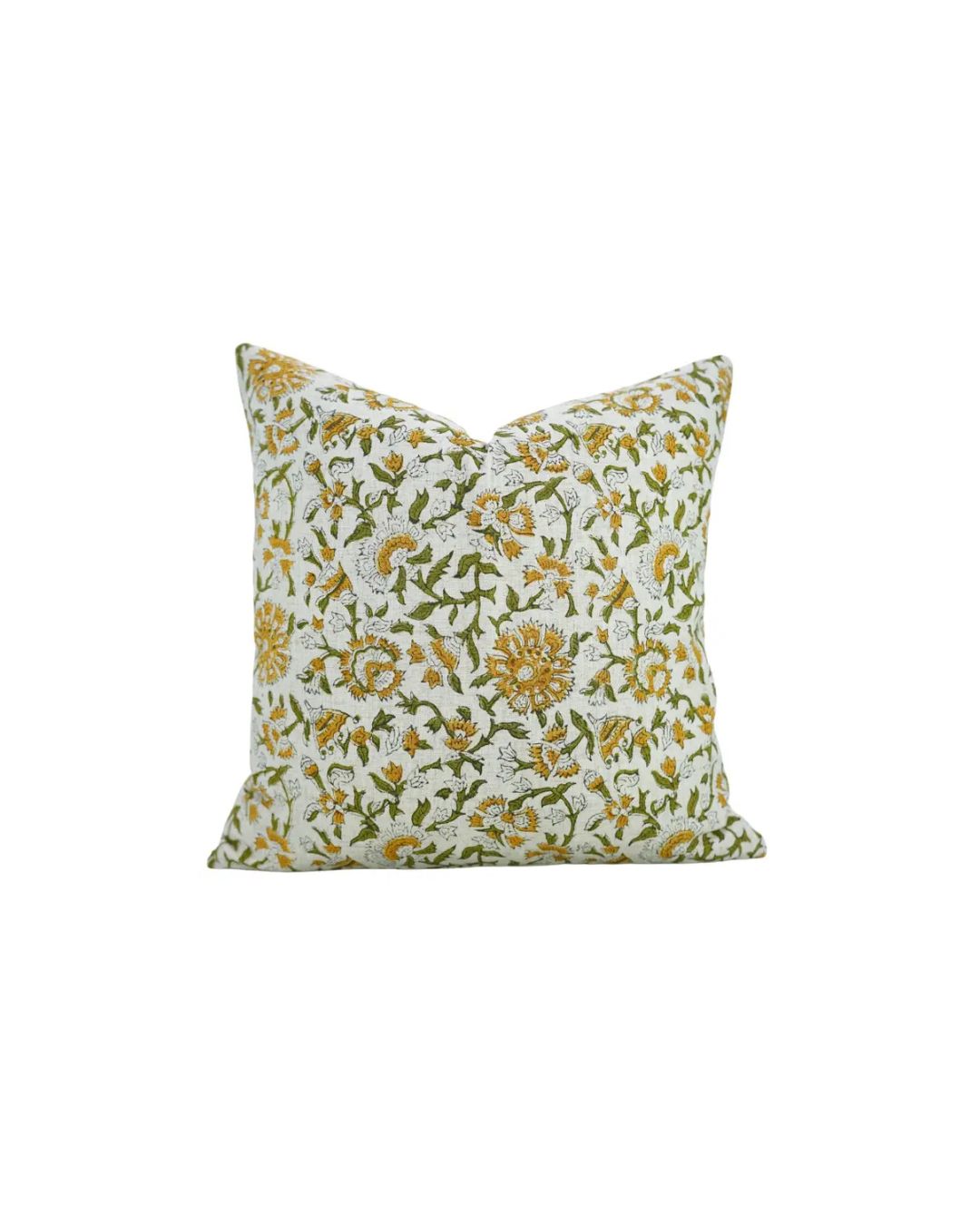 Boho Decor Hand Block Print Viscose Linen Pillow Cover - Pushaplata