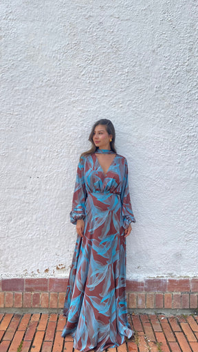 Vestido Prenses Aqua