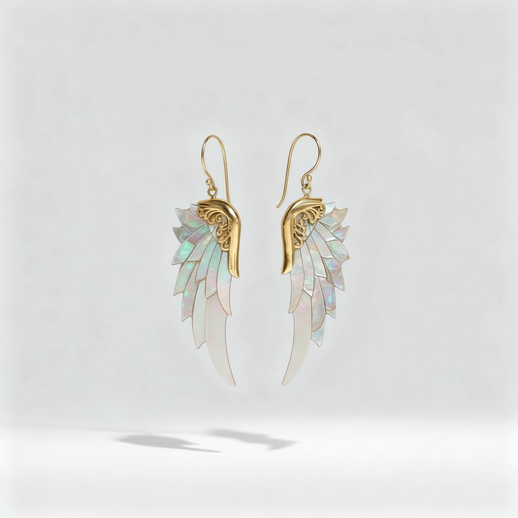 Opal Wonder Earrings (Small, Gold)
