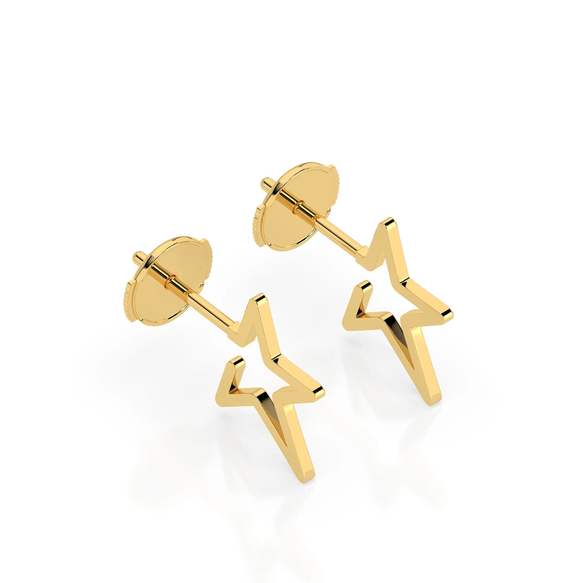 NORTH STAR EARRINGS GOLD