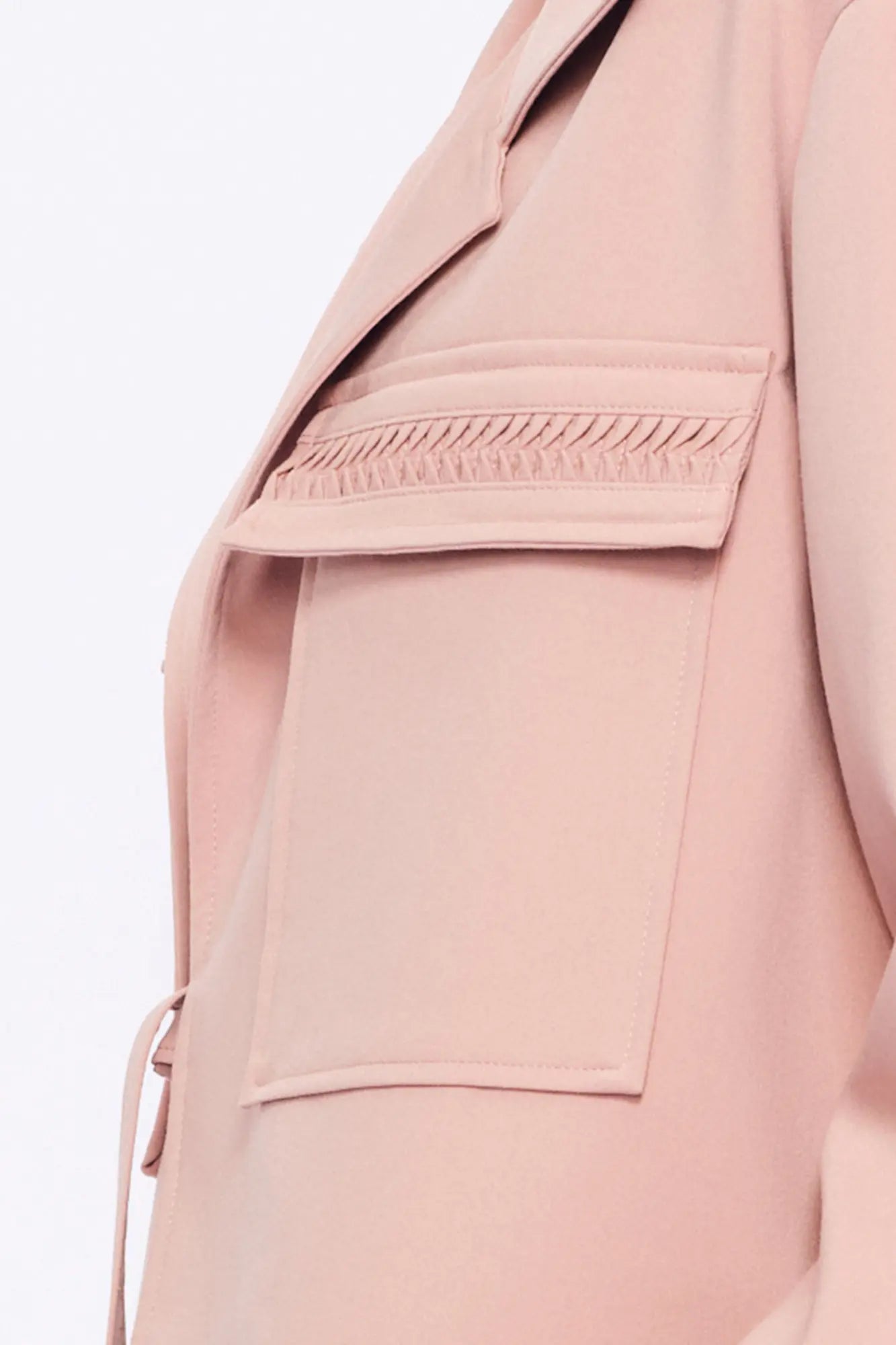 Parker Tie-Front Jacket | Rose